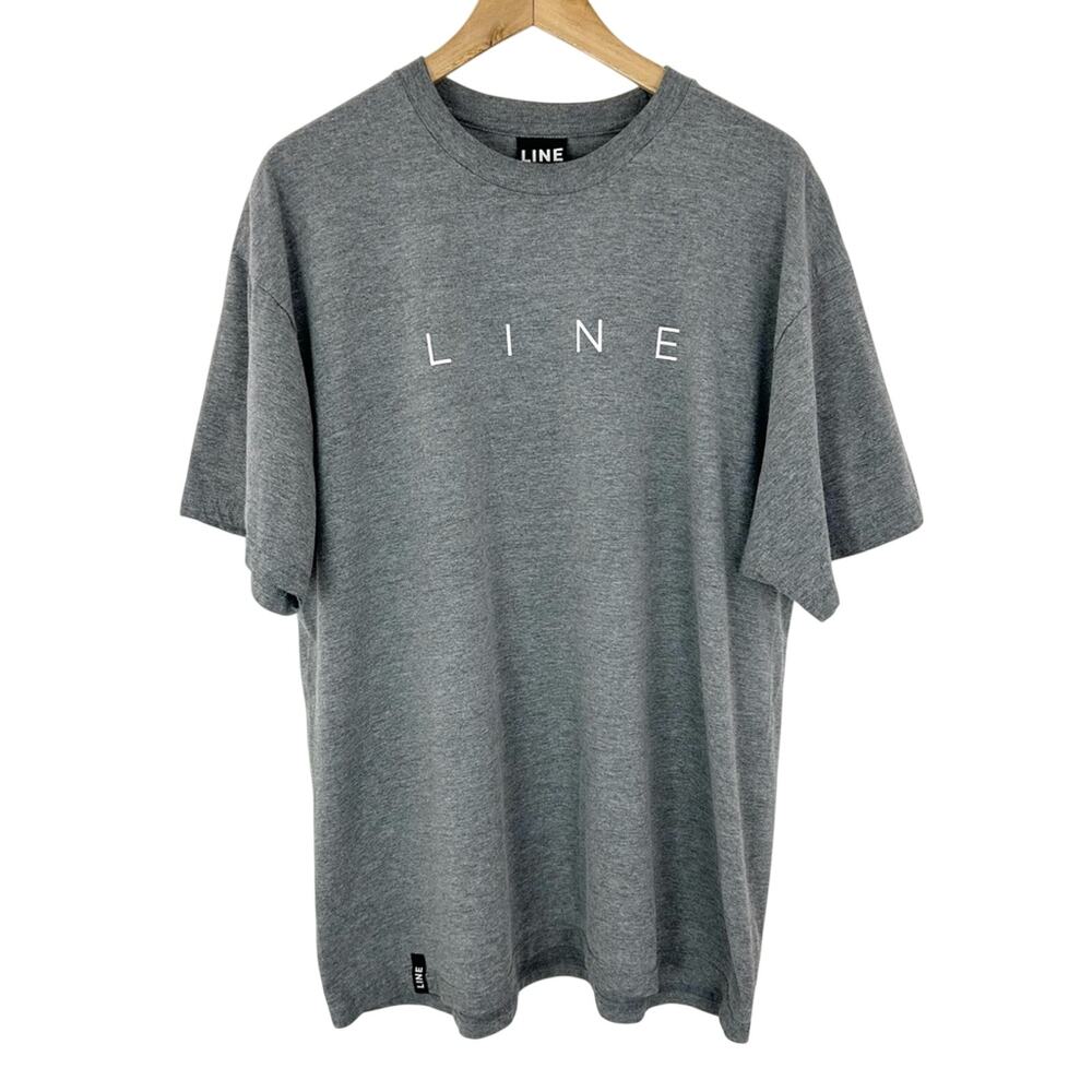 Line Skis‎ T-Shirt Heathered Gray Line Streetwear Size XL